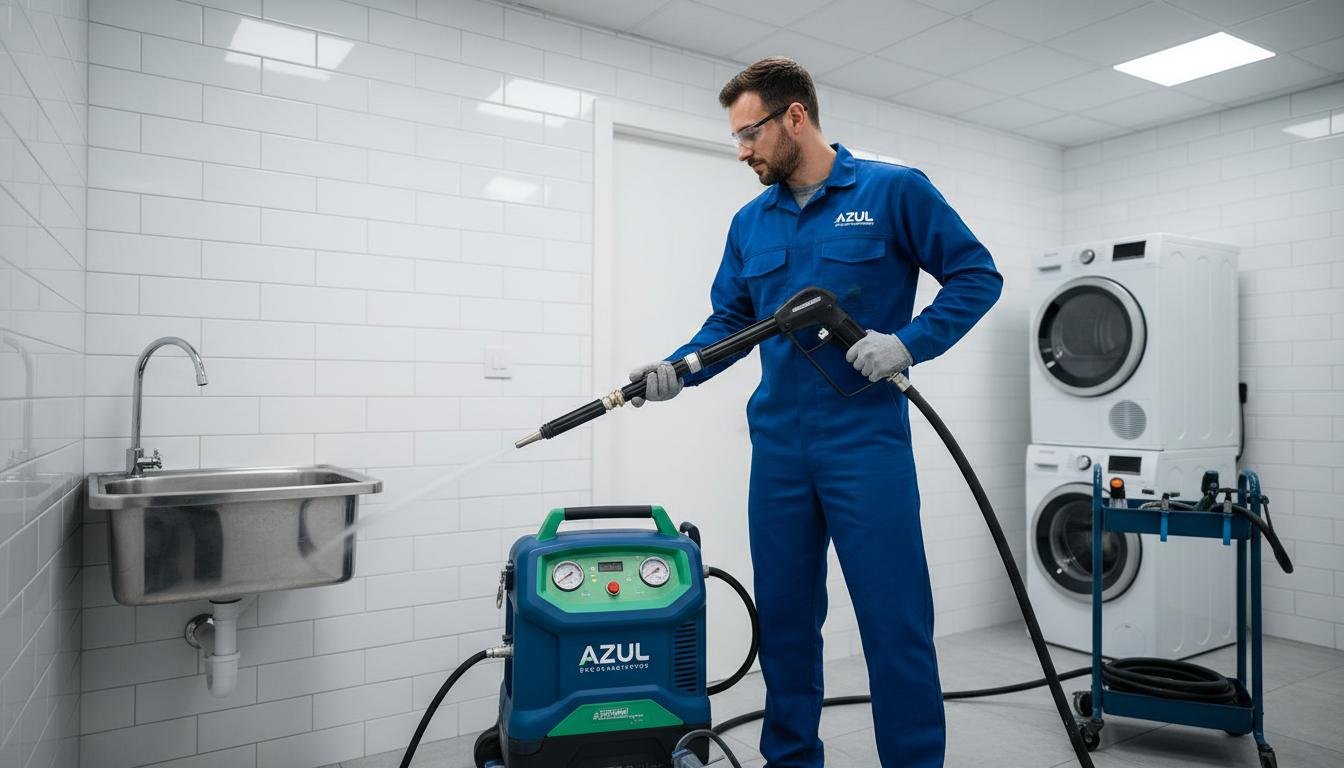 Desentupidora em Campinas atendendo emergência